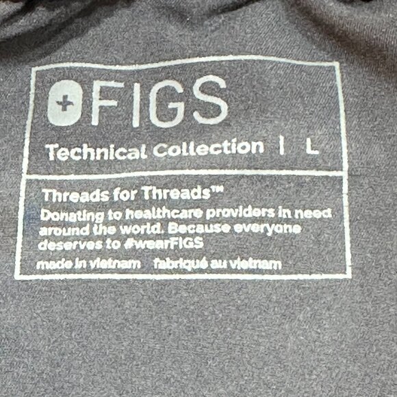 FIGS Tansen Jogger Scrub Pants Charcoal Large Medical‎ Healthcare Nurse - Picture 5 of 7